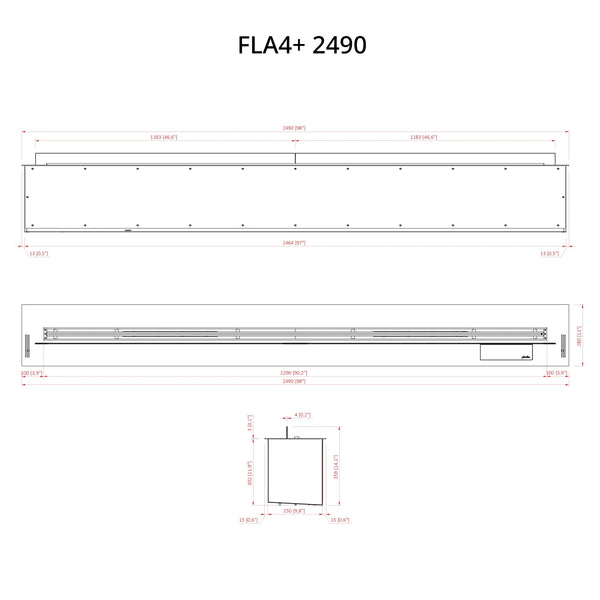 FLA4+ 2490 - Queimador de Bioetanol Automático