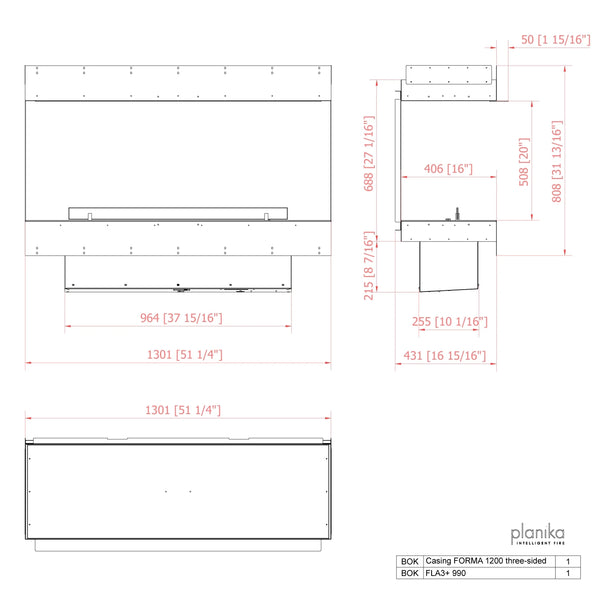 Forma 1200 Three-sided