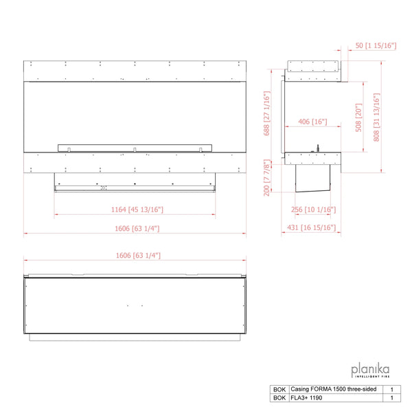 Forma 1500 Three-sided