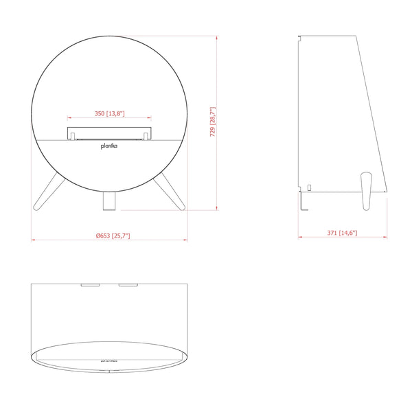 Misty Opti-Myst Fireplace - Black