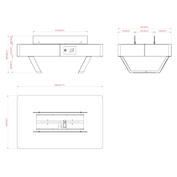 Rio Table - Outdoor Gas Table