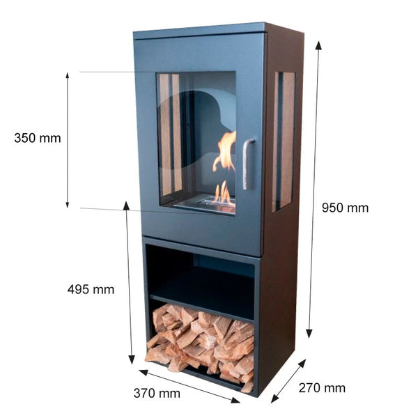 Cheyenne Freestanding - Bioethanol Stove Fireplace