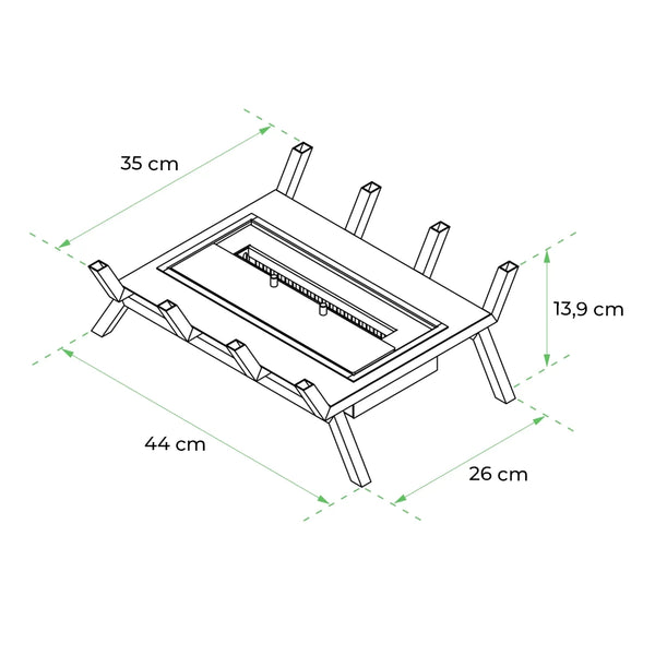 Bioethanol Fire Grate M - 40 cm