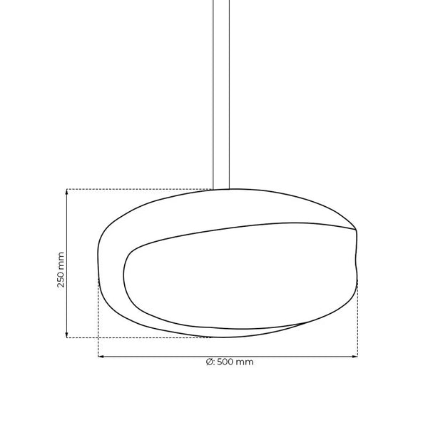 UFO-50 Lareira a Bioetanol Suspensa no Tecto - Preto
