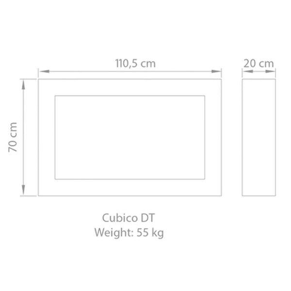 Safretti Cubico DT - Brushed Steel