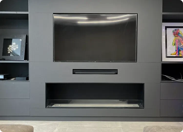 1 sided built in bioethanol insert