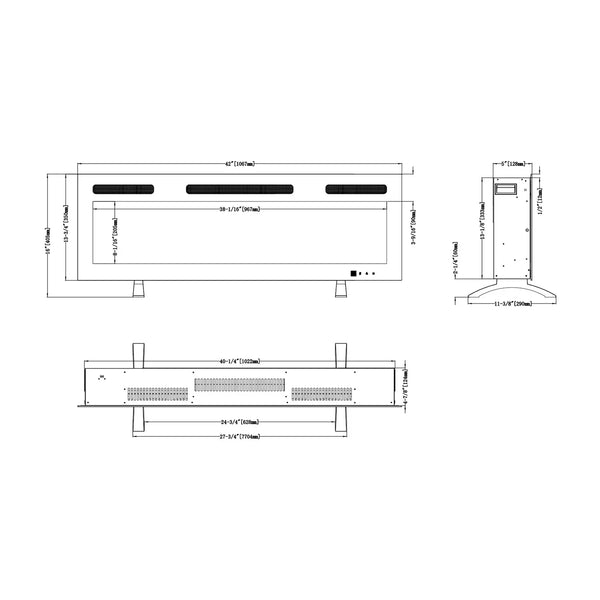 Monarch 107 – Electric Fireplace