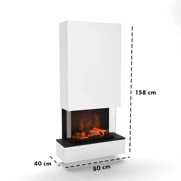 Hölderlin Alta Branco OMC 600 – Lareira a Vapor de Água Montada na Parede
