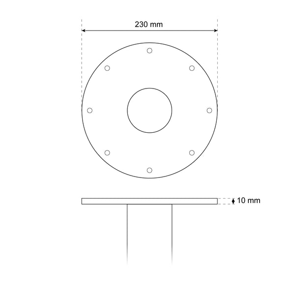 Gigas-100 Ceiling Hanging Bioethanol Fire