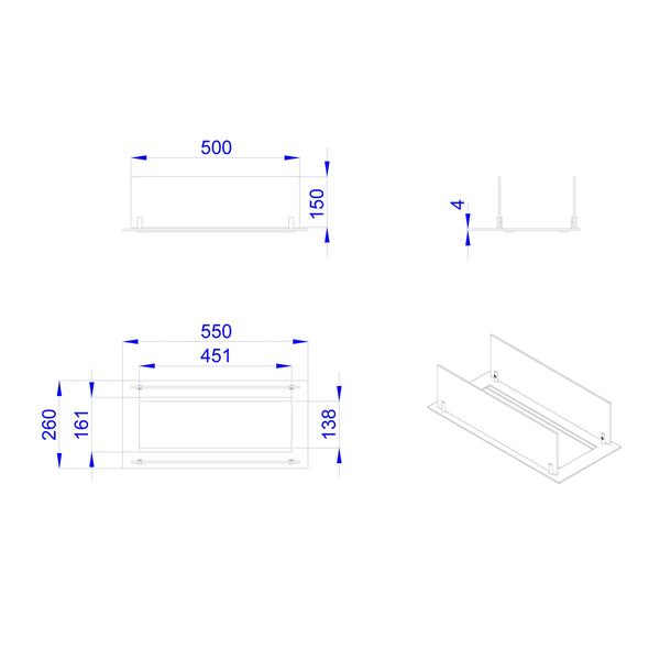Built-in Profile - 45 cm
