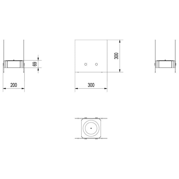 Nel Bio Fireplace - Black