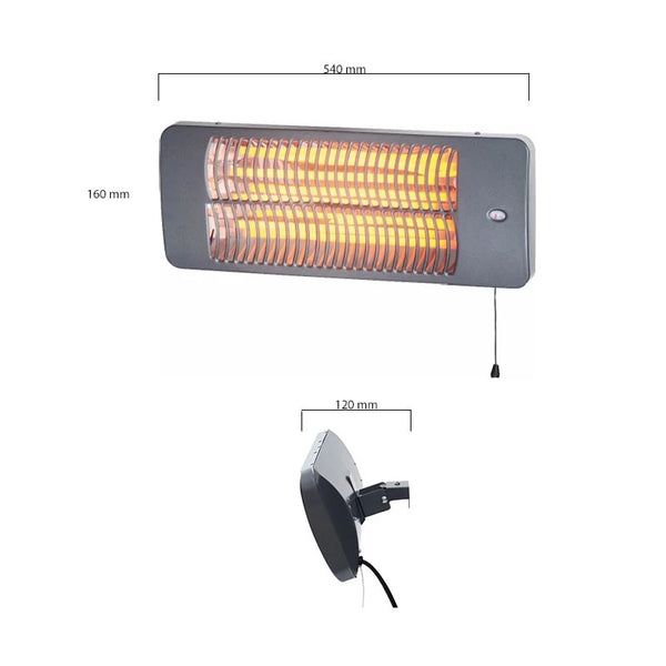 Electric 2000 Watt Patio Heater - Aquecedor Exterior