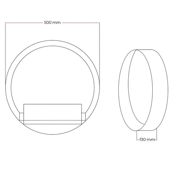 Delaware S Round Design Fireplace - Ø50 cm