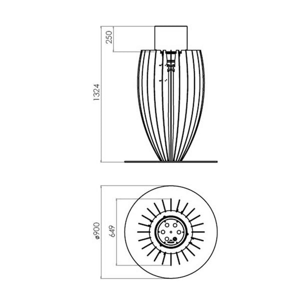 Tuli Gas Heater - Black