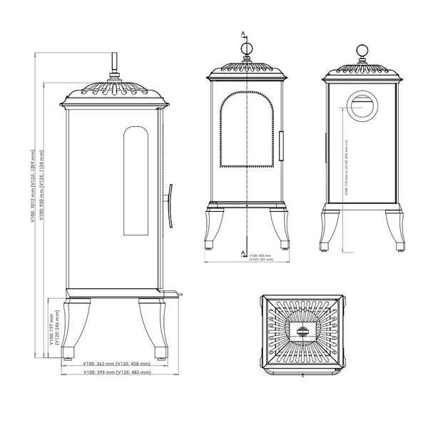 Victoria Electric Fireplace - Cast Iron