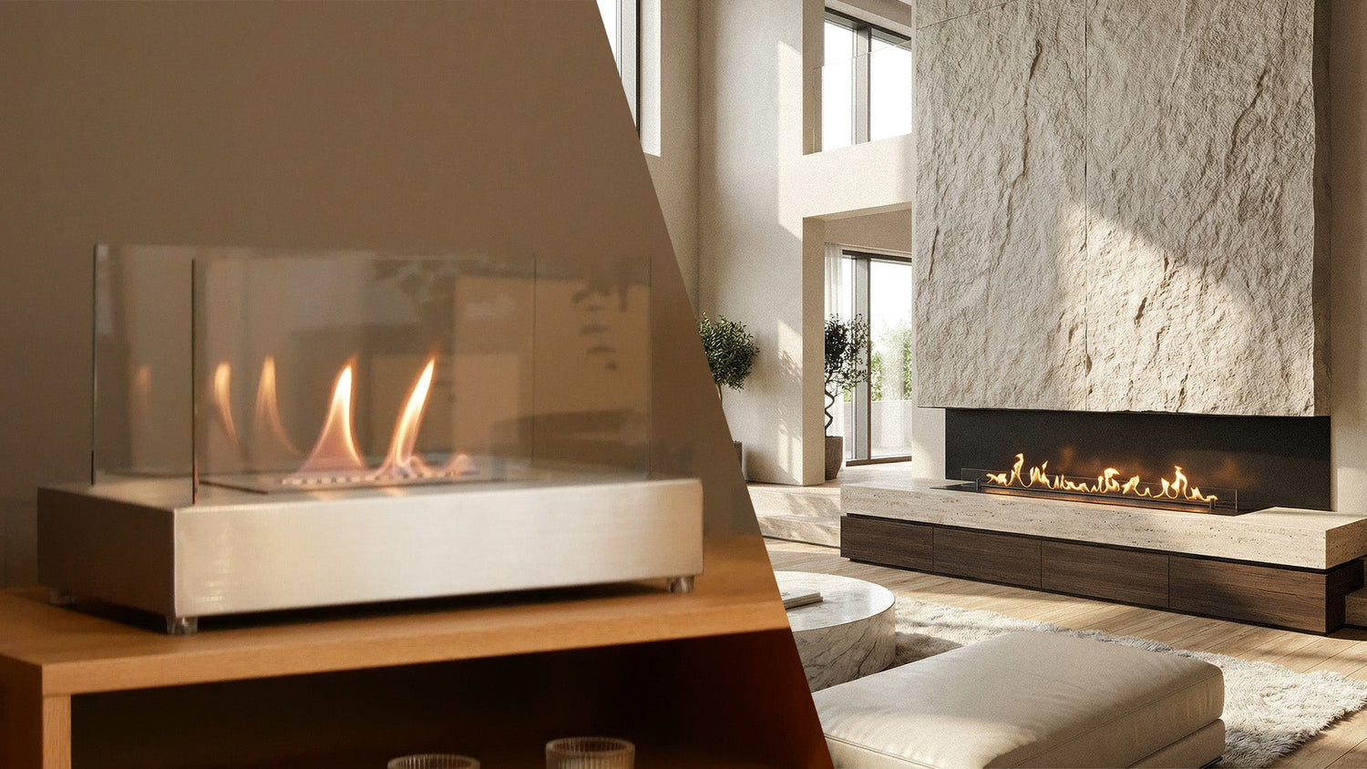 Room Size and the Size of a Bioethanol Fireplace
