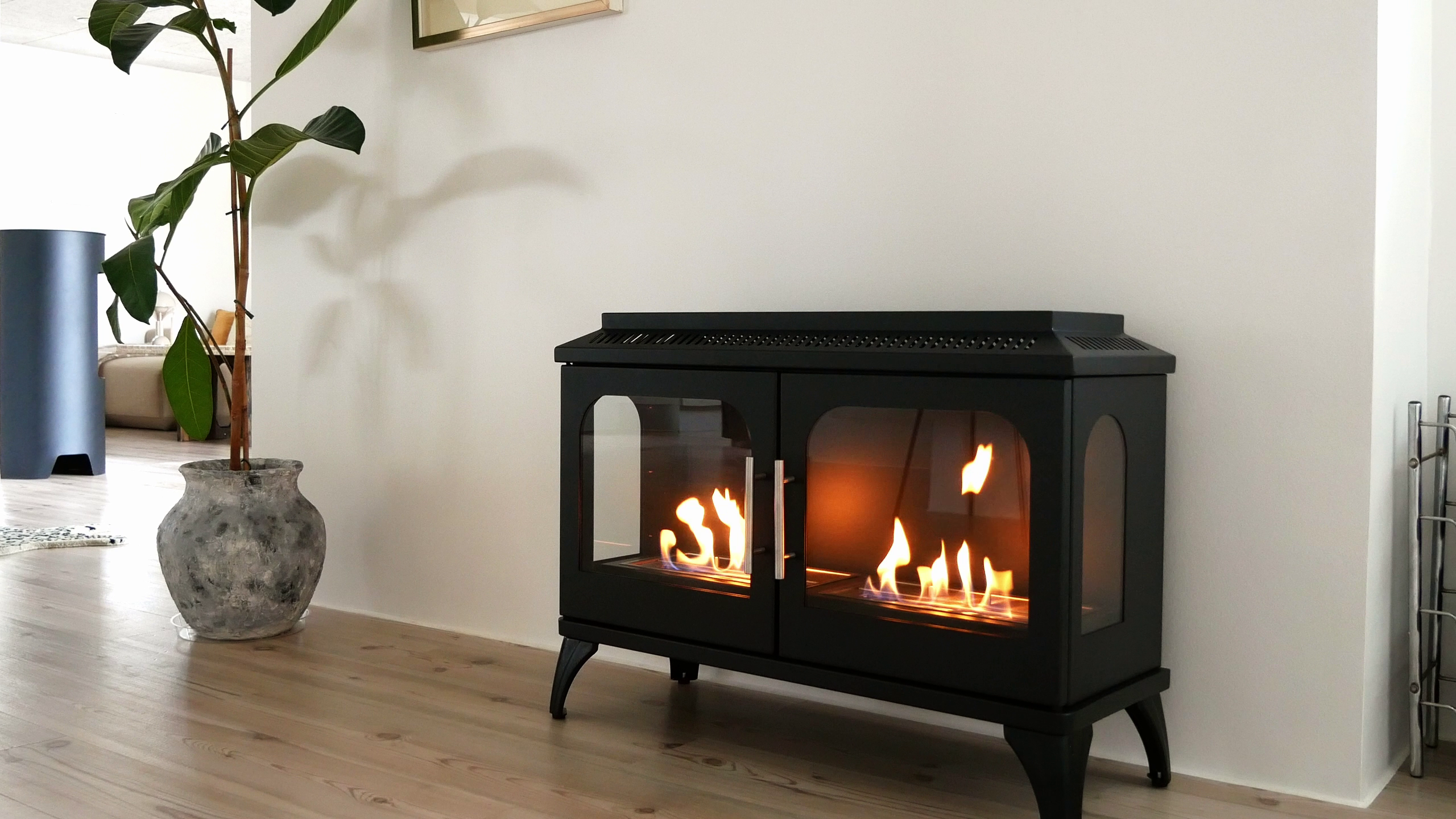Black Bioethanol Fireplace