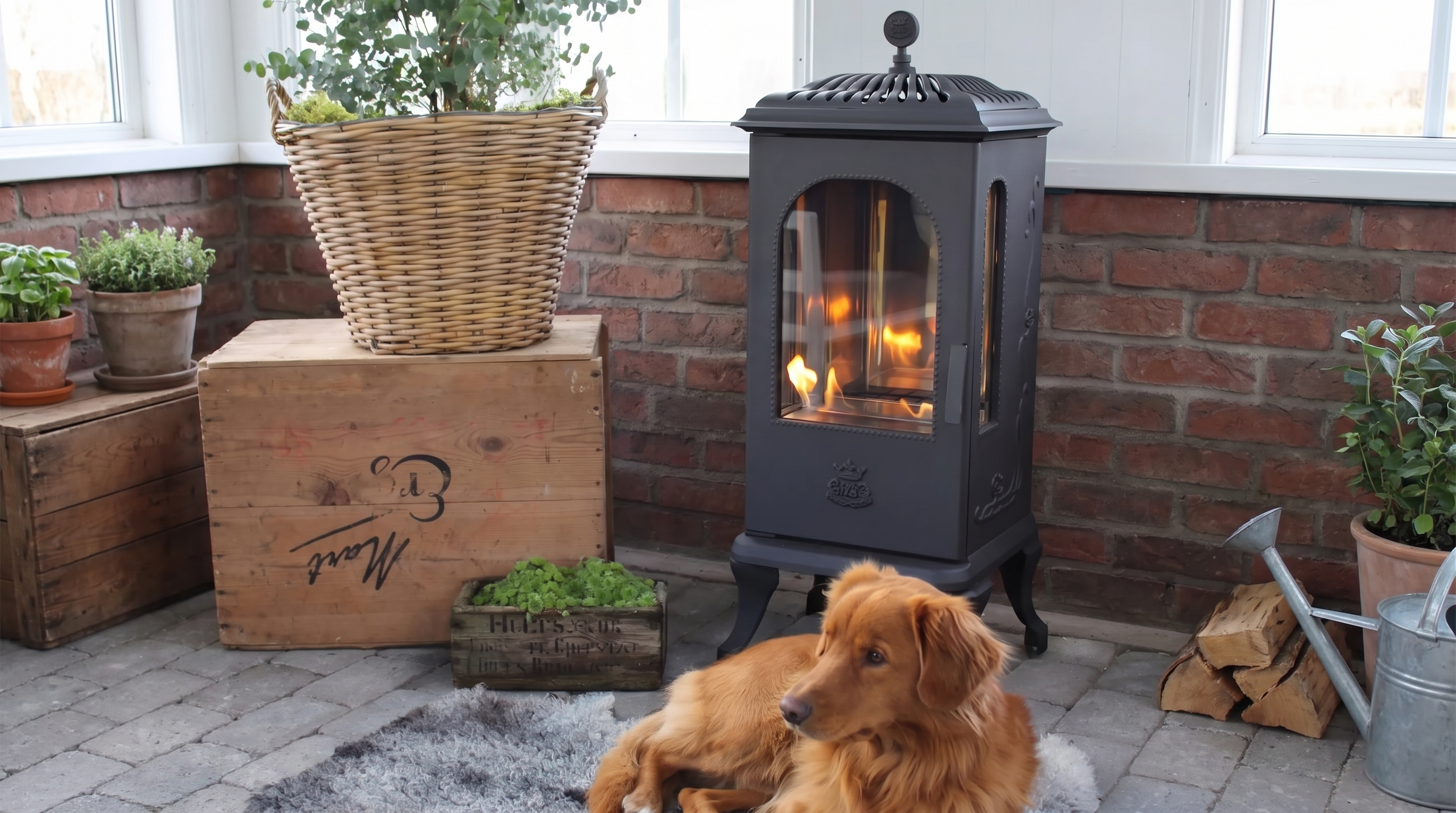Cast Iron Bioethanol Fireplace