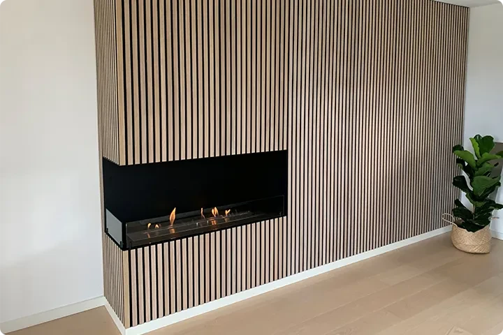 Corner Bioethanol Fireplace Insert
