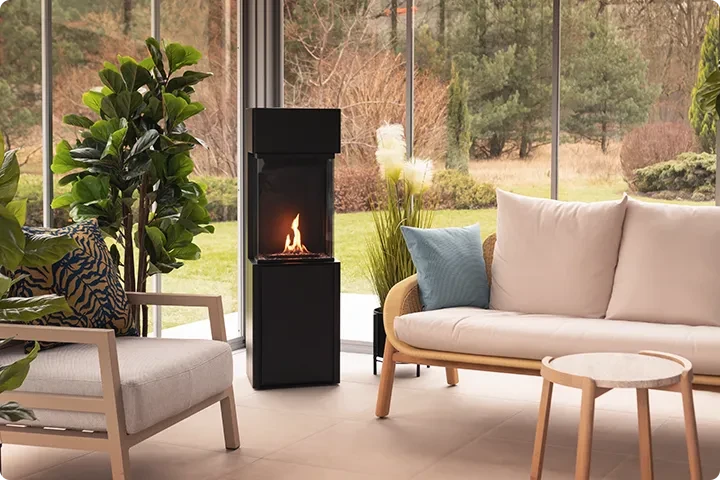 Freestanding Bioethanol Fireplace