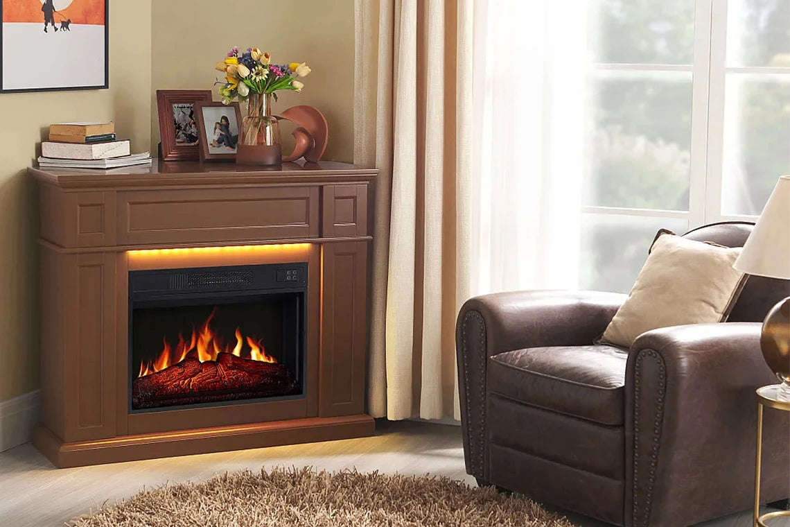 Electric Corner Fireplace