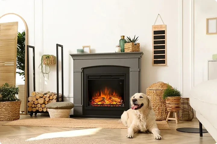 Electric Fireplace Mantel Suite Surround