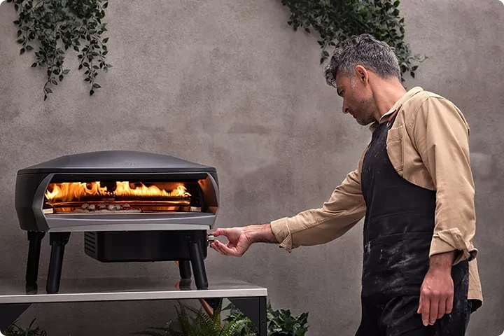 Gas pizza oven