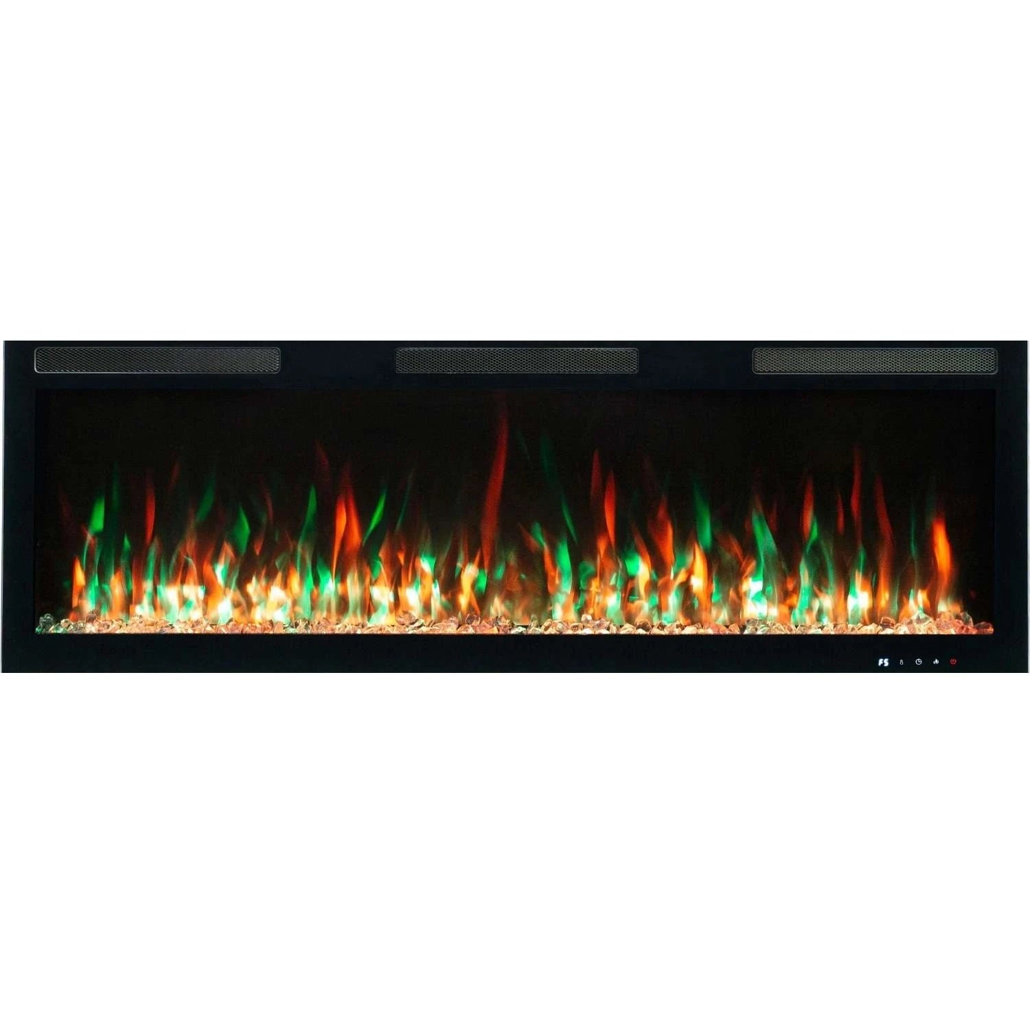Aflamo Majestic PRO electric fireplace 127 cm wall-mounted with LED flame and logs
