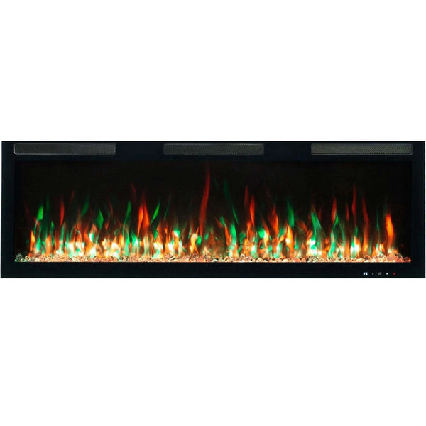 Aflamo Majestic PRO electric fireplace 127 cm wall-mounted with LED flame and logs