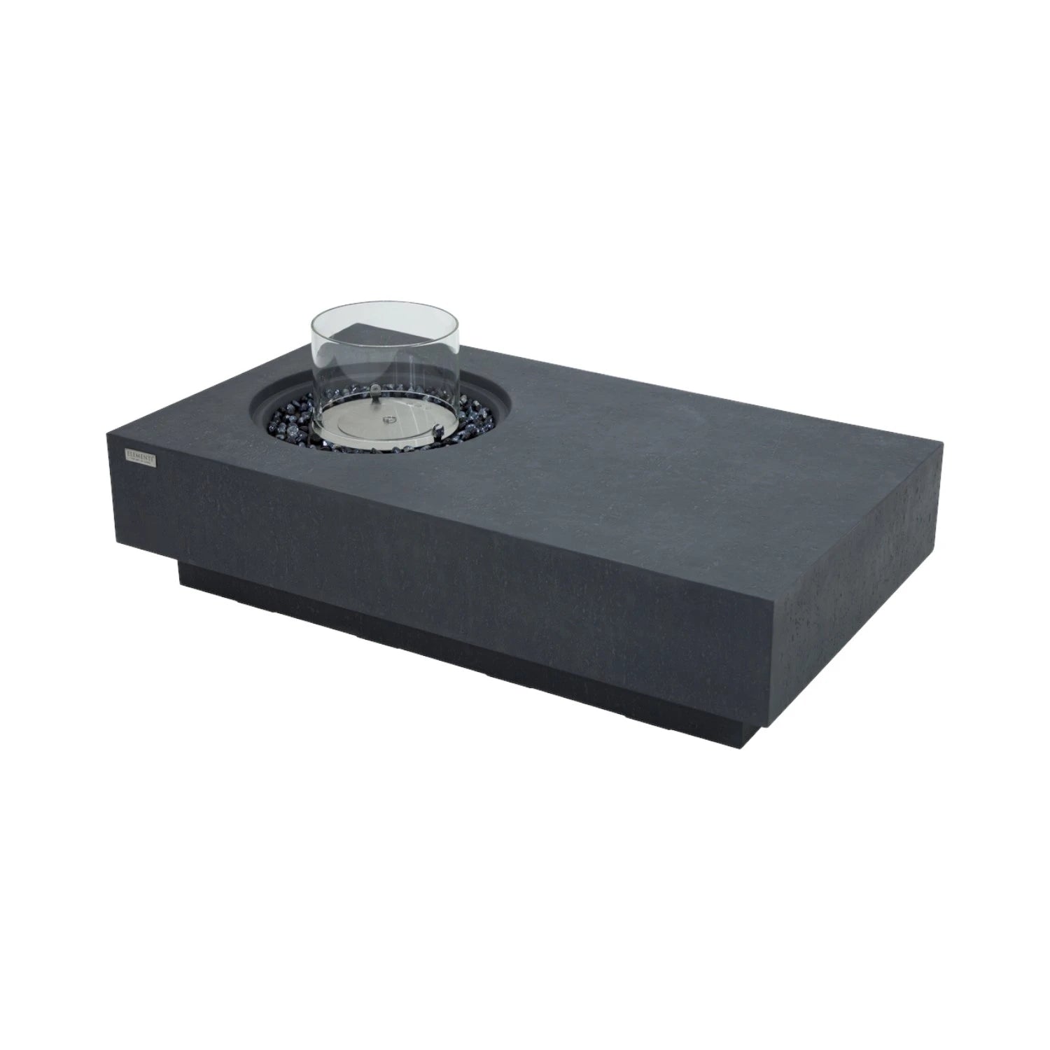 Metropolis Bioethanol Fire Table – Slate Black