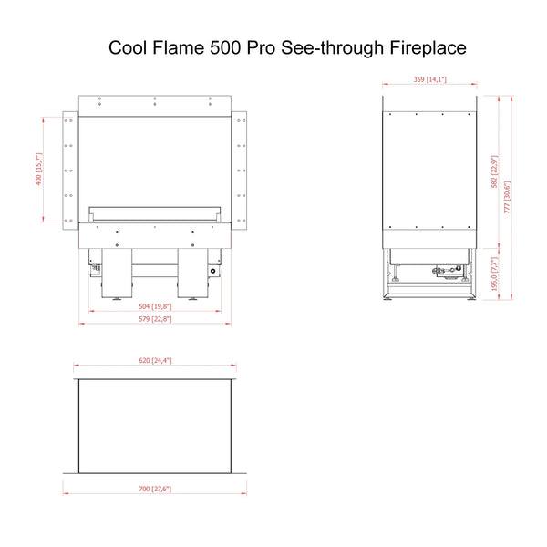 Cool Flame 500 Room Divider