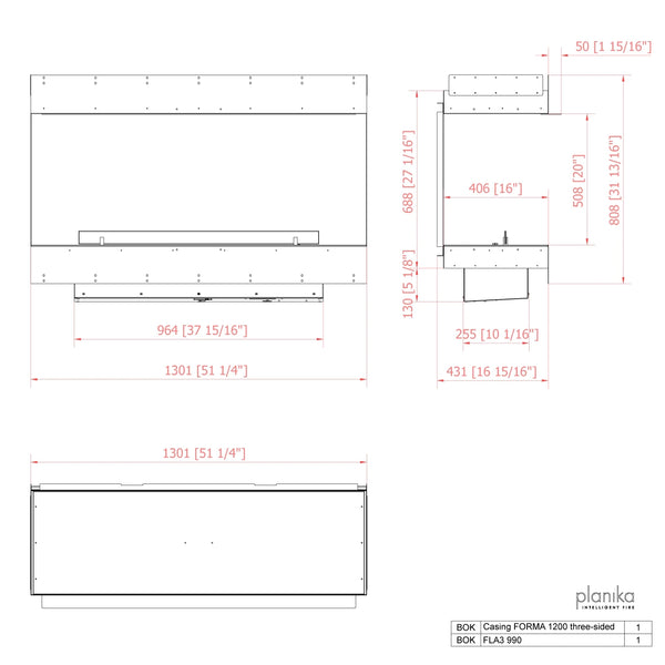 Forma 1200 Three-sided
