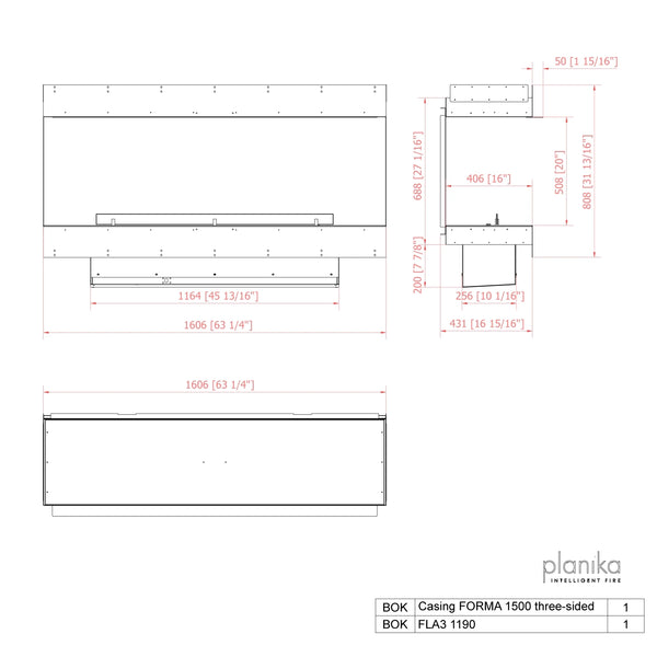 Forma 1500 Three-sided