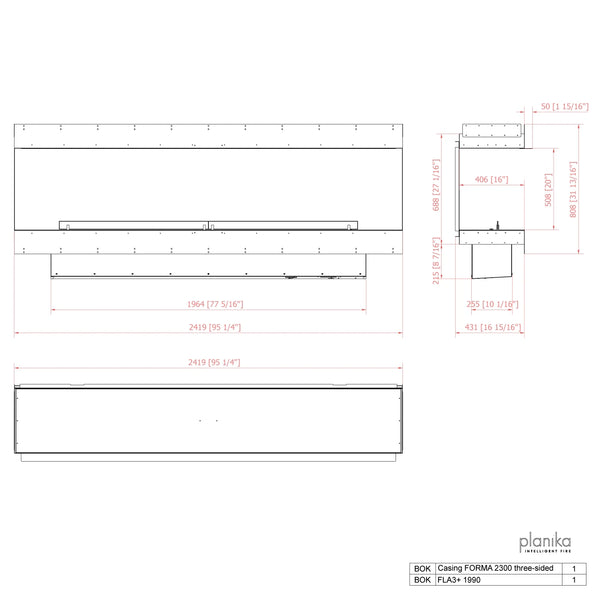 Forma 2300 Three-sided