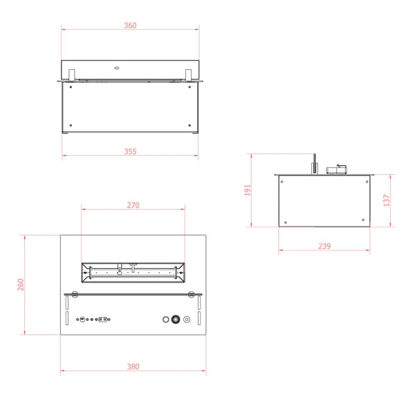 Senso Automatic Burner - Planika Fires