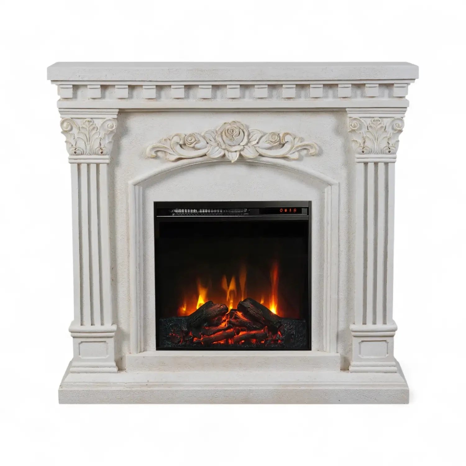 Freyr Electric Fireplace –  with Eldur 18" Insert