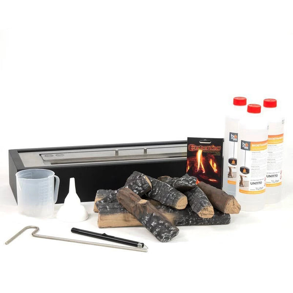 Bioethanol Fireplace Insert Package - 65 cm