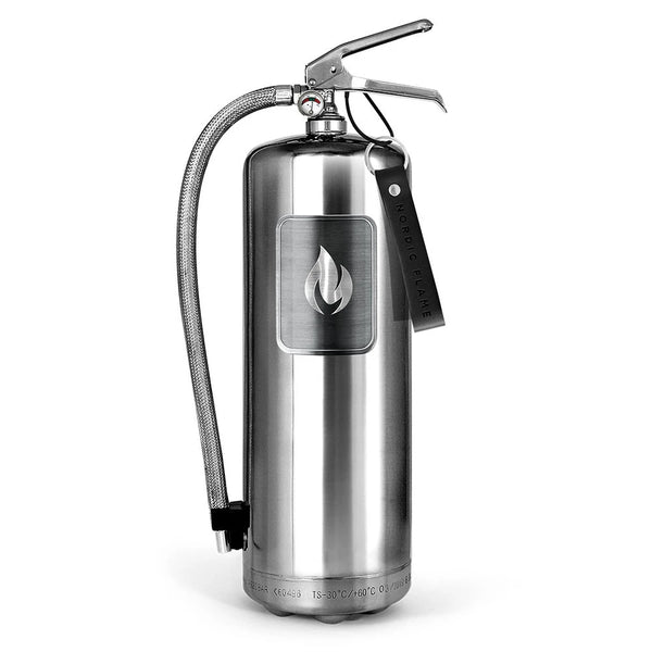 Steel Fire Extinguisher 6 kg - Polished Steel