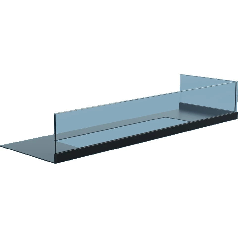 Safety Glass for Corner Bio Fireplace 70 cm (Right)