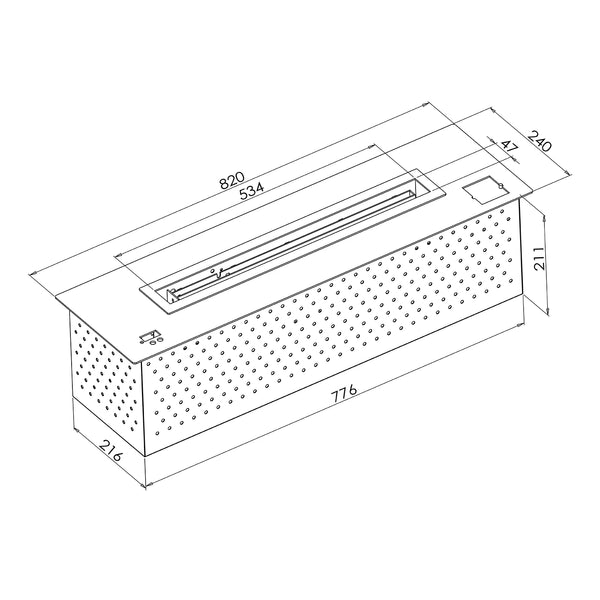 Queimador Automático - 82 cm