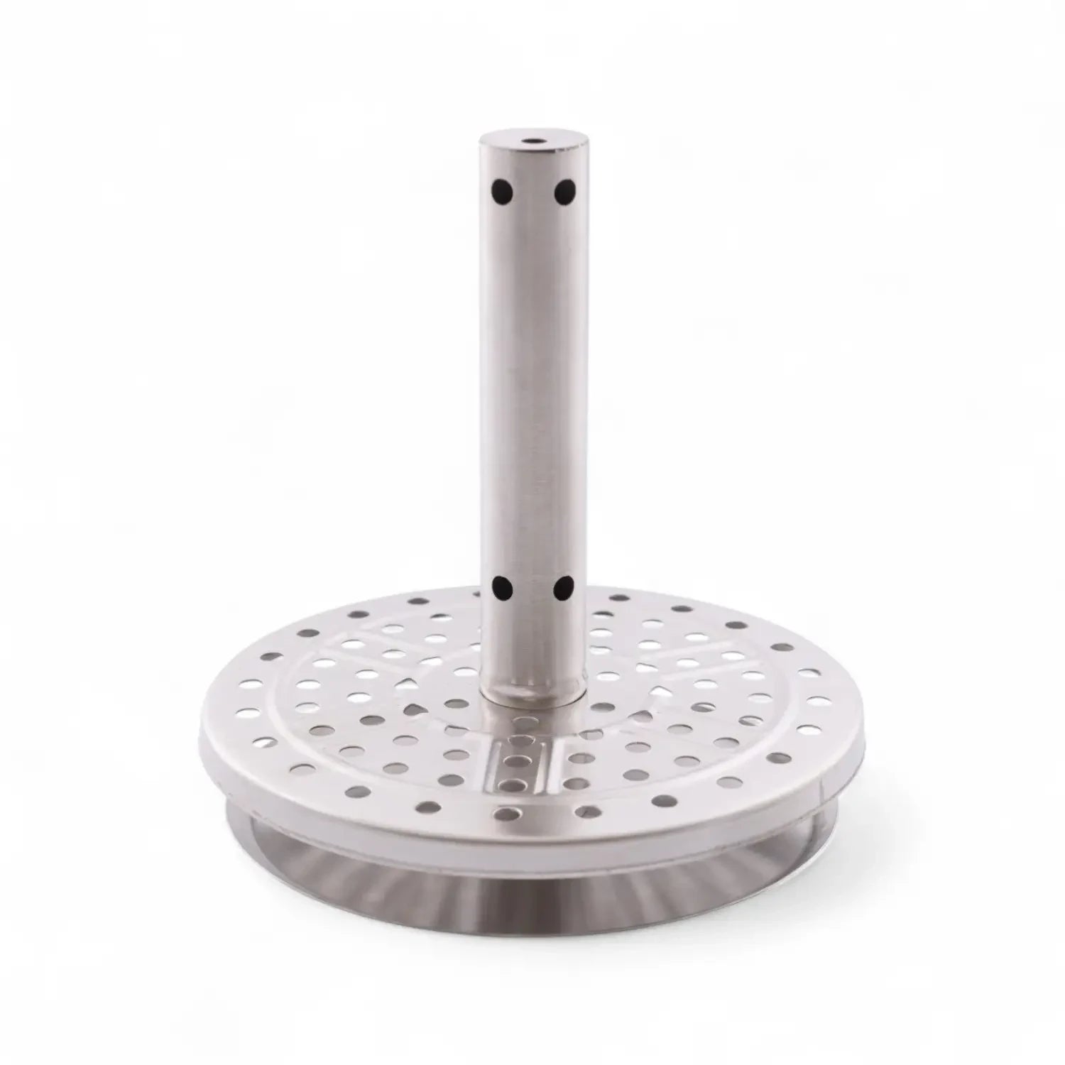 Medium Volcano tabletop fire pit in stainless steel with clean flame