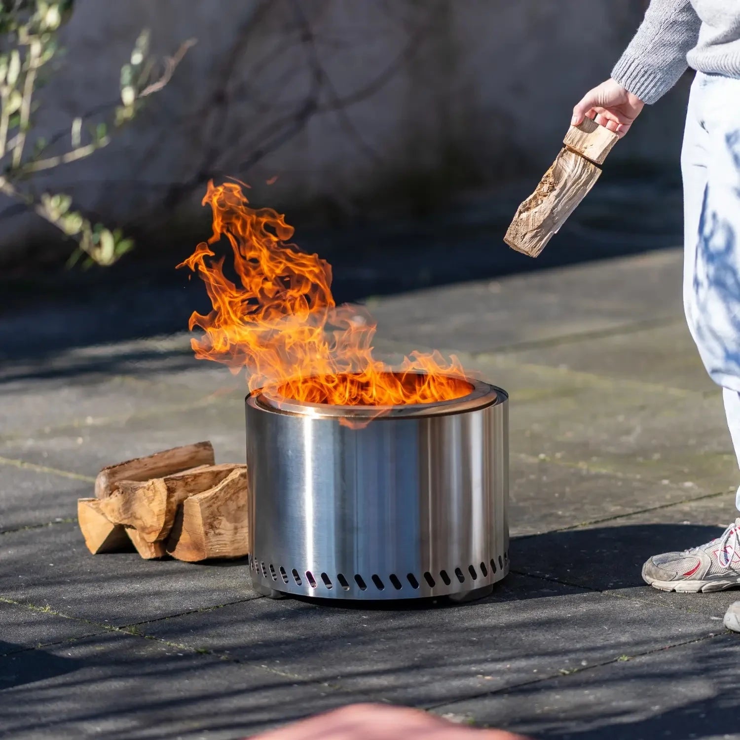 Volcano Pellet Fire Pit Extra Large – Stainless Steel