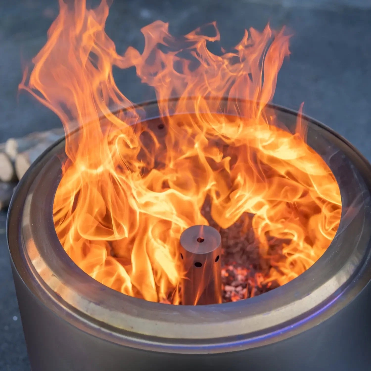Volcano Pellet Fire Pit Extra Large – Stainless Steel