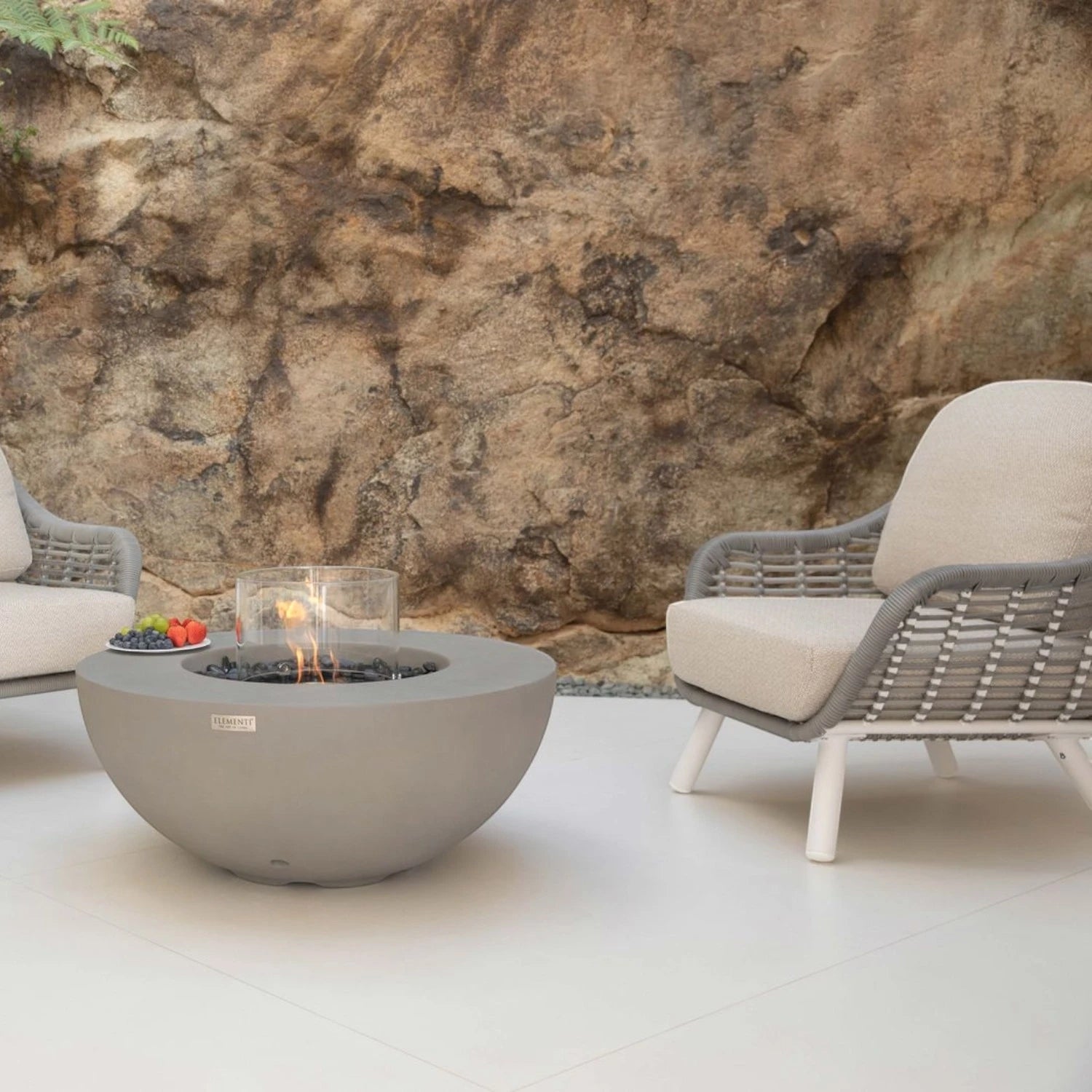ROCA Bioethanol Fire Table – Space Grey