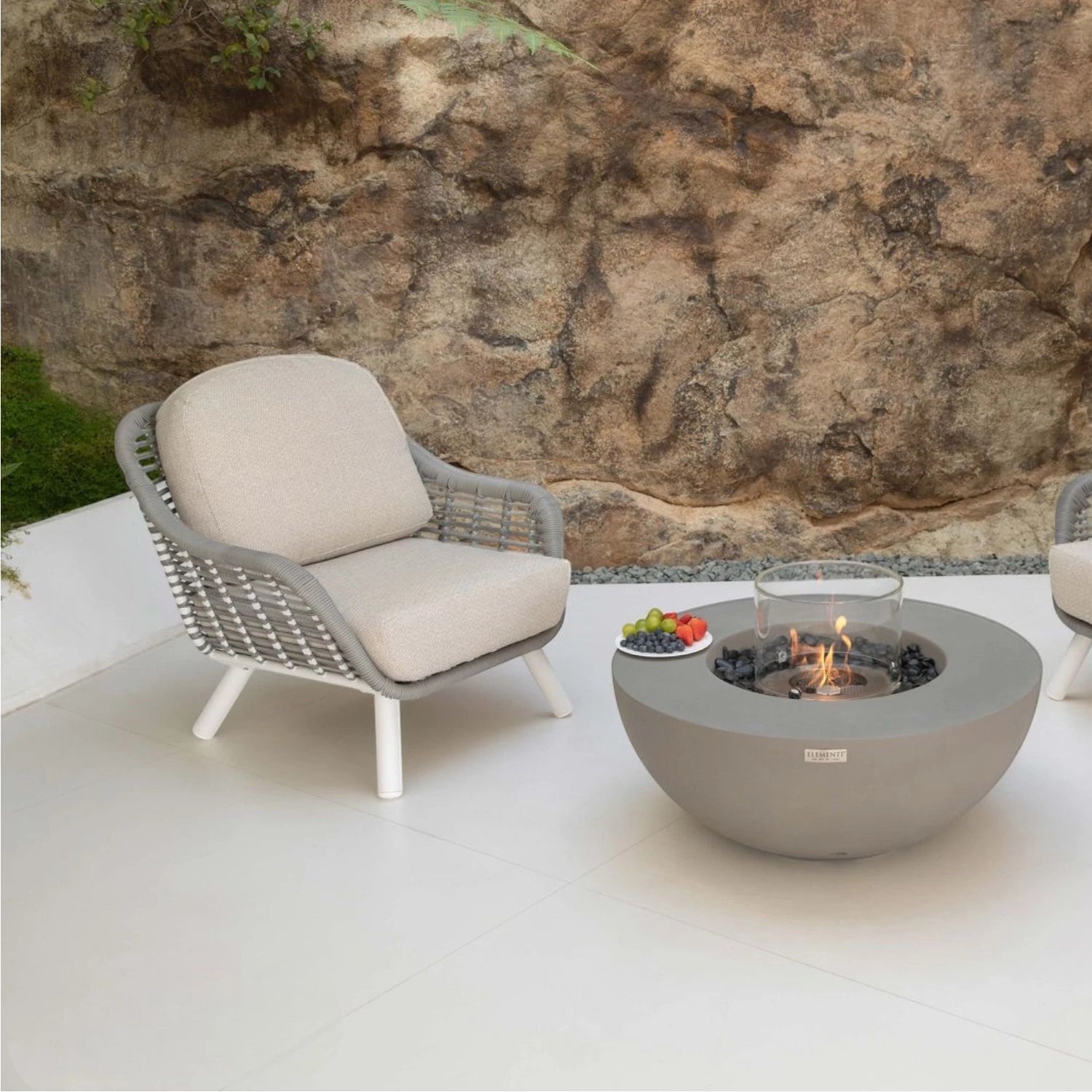 ROCA Bioethanol Fire Table – Space Grey