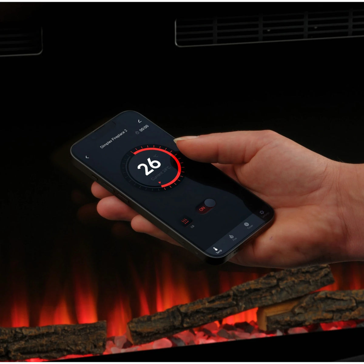 Sense 50 Electric Fireplace - Built-in or Wall-mounted