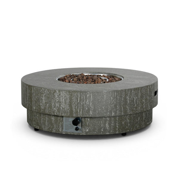 Estate Round 105 Dark Travertine – Mesa de Fogo Redonda a Gás