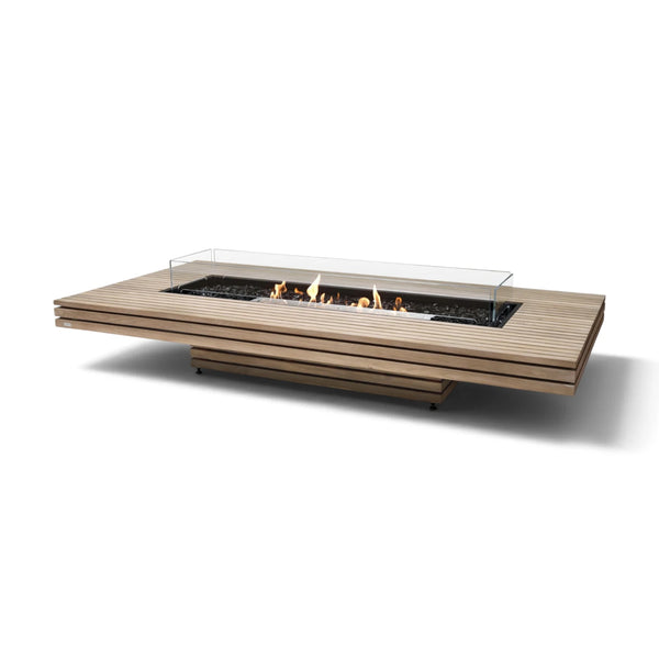 Gin 90 Low - Teak Bioethanol Fire Pit