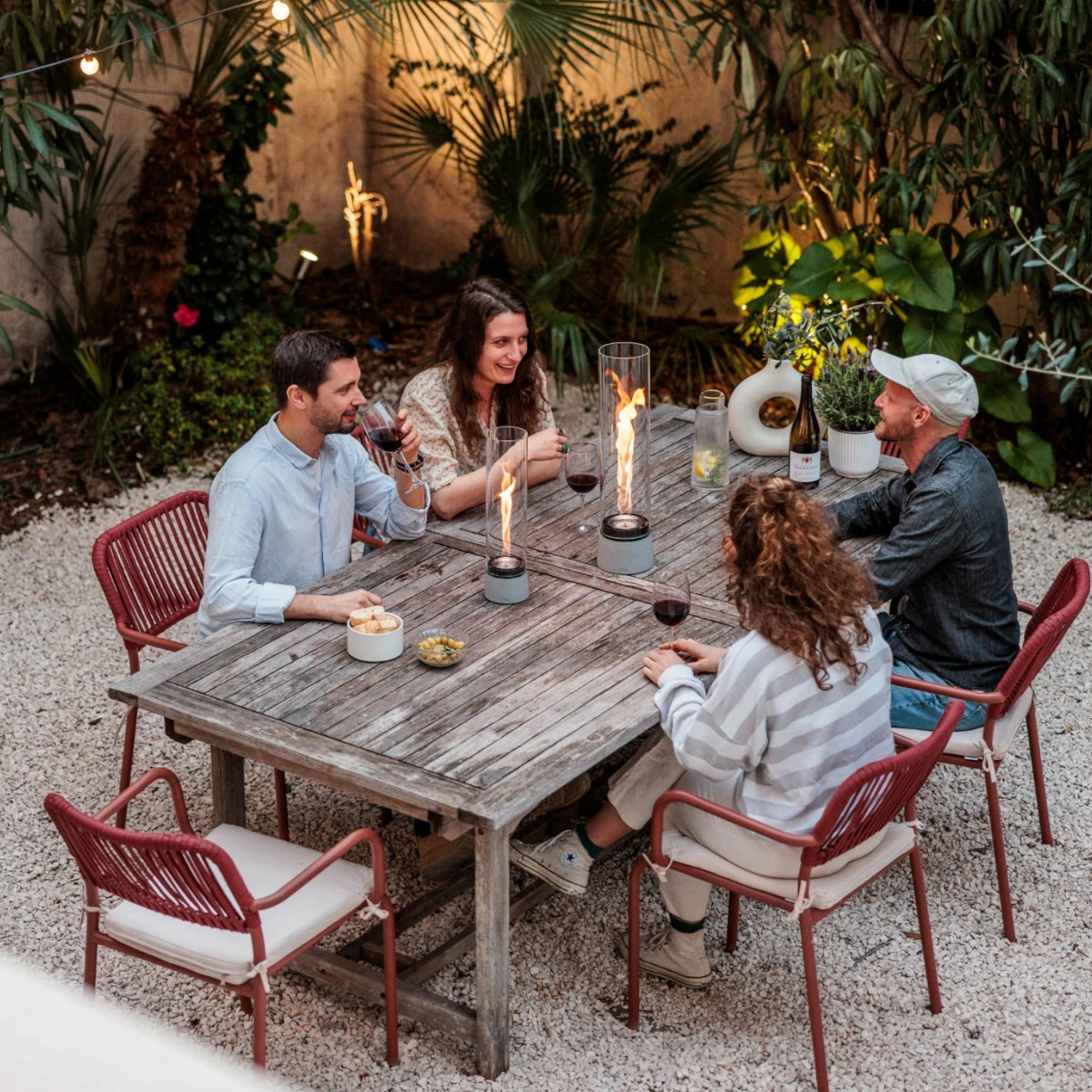 SPIN air 1200 Tabletop Fireplace Concrete