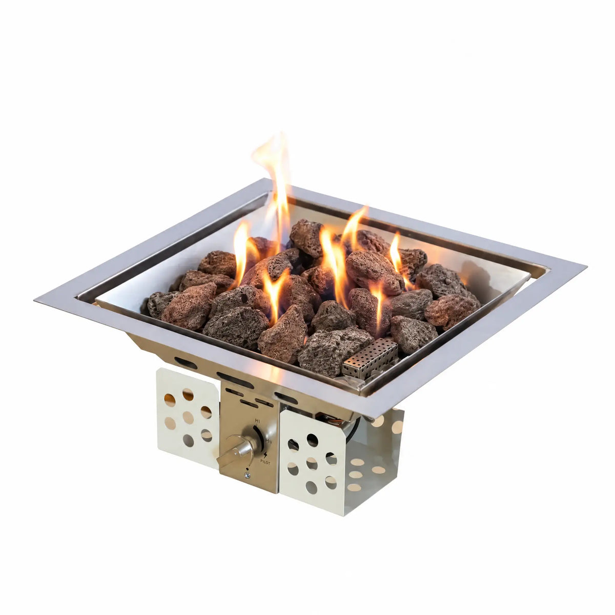 Pedras de lava 3 kg - Para lareiras a gás de exterior e churrasqueiras